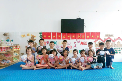 Công tác chuẩn bị chào đón năm học mới 2025-2026 và Hưởng ứng 80 năm Quốc Khánh 2/9/1945 – 2/9/2025 của Trường Mầm non Nam Điền