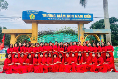 Chào mừng 43 năm ngày Nhà Giáo Việt Nam 20/11/1984 – 20/11/2025 của cô và trò trường Mầm non Nam Điền